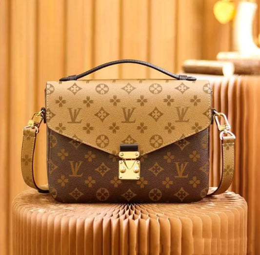 Lux LV Handbag khaki/brown
